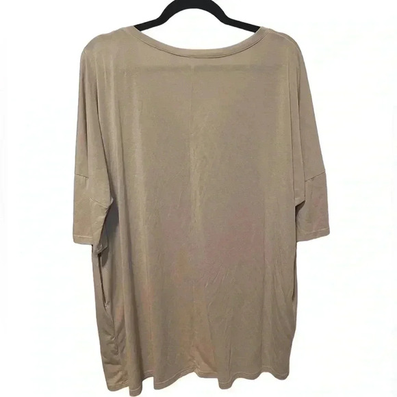 Rokoko v neck top oversized lagenlook pockets small - Picture 2 of 5